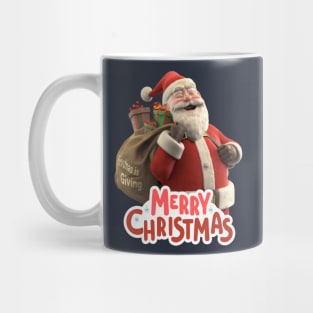 Smiling Santa Claus Merry Christmas Mug